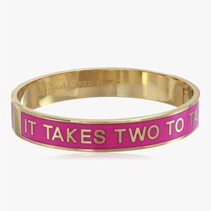 Kate Spade It Takes Two To Tango Fancy Footwork Hinged Magnetic Closure Bracelet